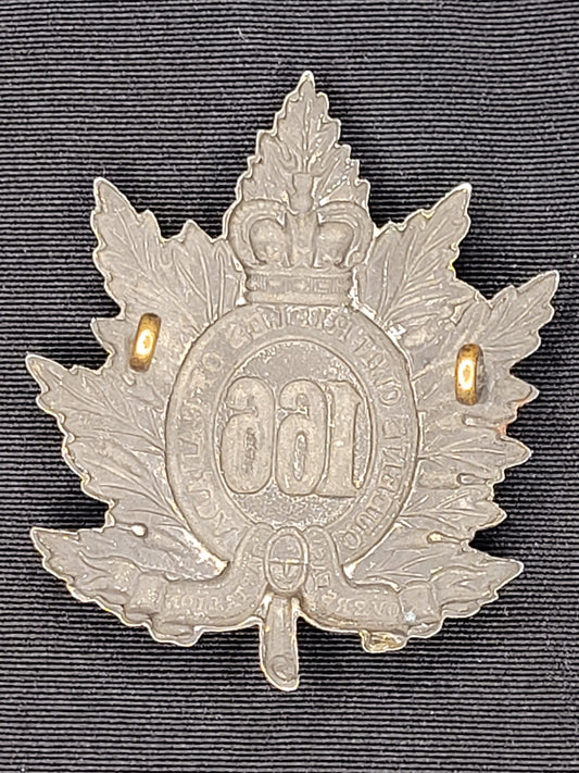 WW1 CEF 166th Battalion (Queen's Own Rifles) Cap Badge