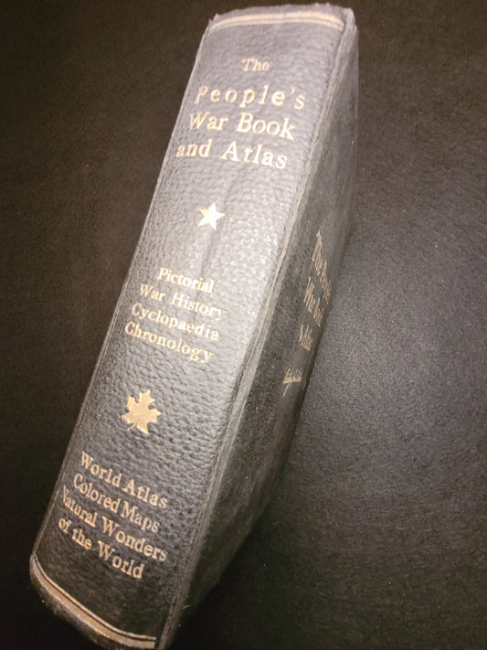 WW1 Book "The People's War Book & Atlas", Autographed Edition" 1920