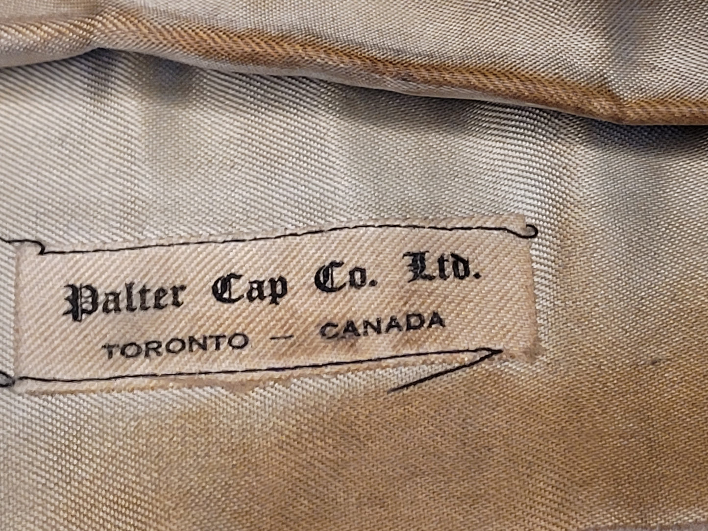 WW2 Royal Canadian Air Force RCAF Officer's Side Cap, Palter Cap Co.