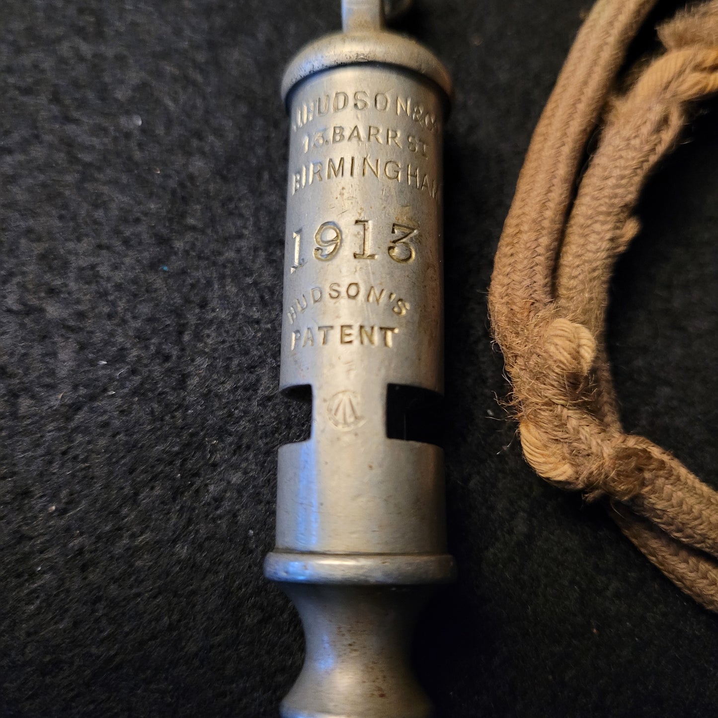 Pre-WW1, WW1 Infantry Officer's Whistle - 1913 and C-Broad Arrowed