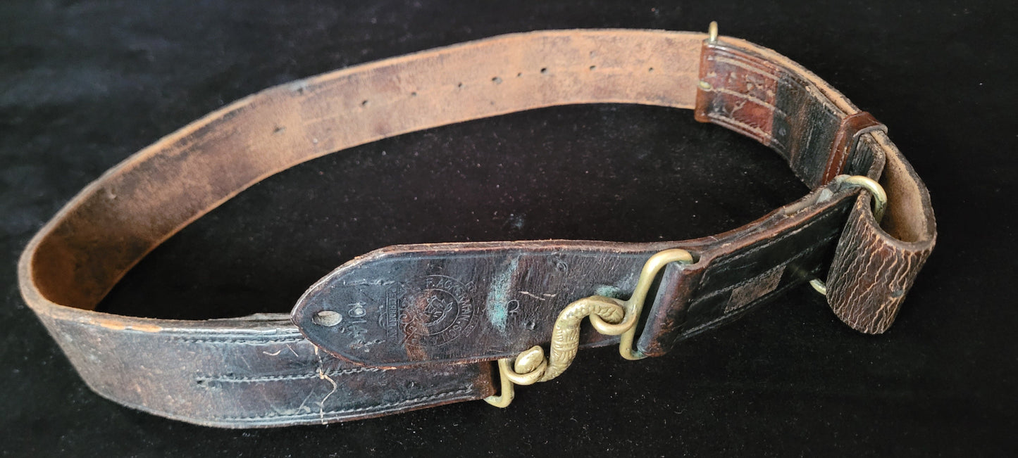 1914 Dated Snake Belt by Ackerman & Son of Peterborough, Ontario