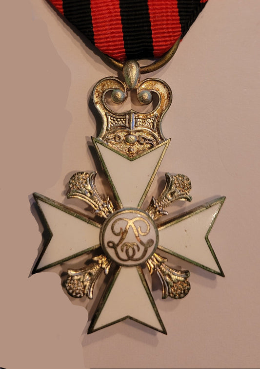 Belgian Civil Decoration for Long Service, 2nd Class Cross back