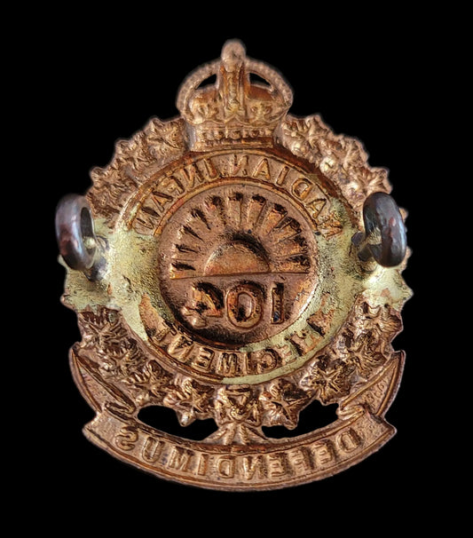 Pre-WW1 Cap Badge to the Canadian 104th Regiment (New Westminster)