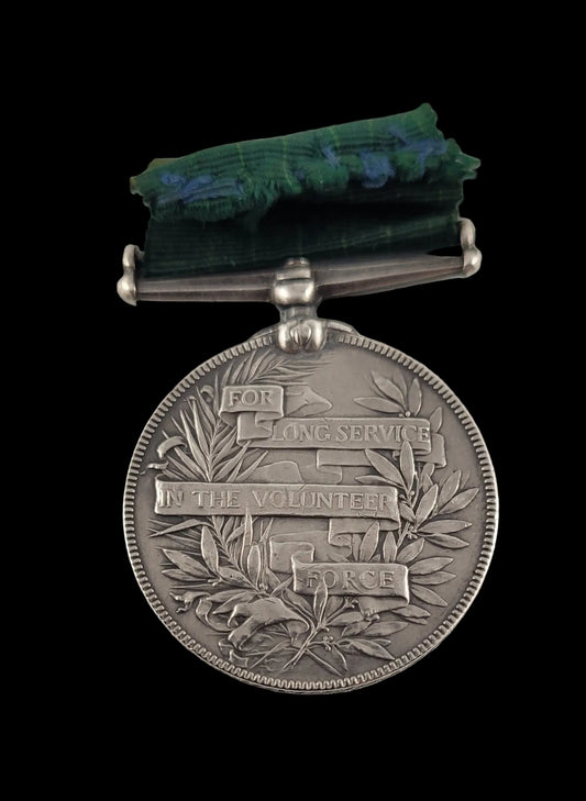 Volunteer Long Service Medal to Pvt. H. Heatherington, East Lancashire Regiment Obverse