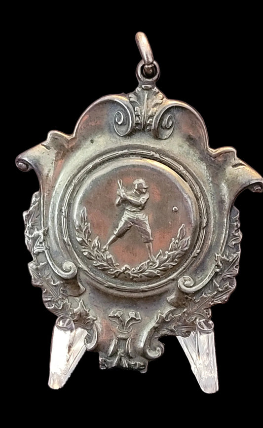 1916 Baseball Championship Medal, London Camp in .925 Sterling Silver