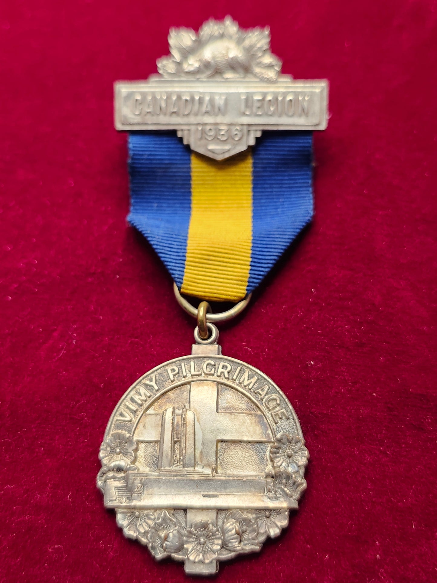 1936 Vimy Pilgrimage Medal