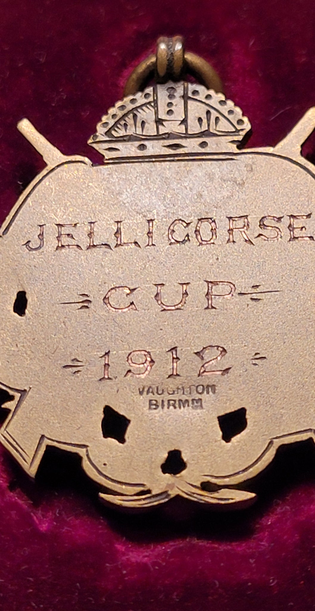 1st V.B. Royal Sussex Regiment Jellicorse Cup Medallion 1905 obverse