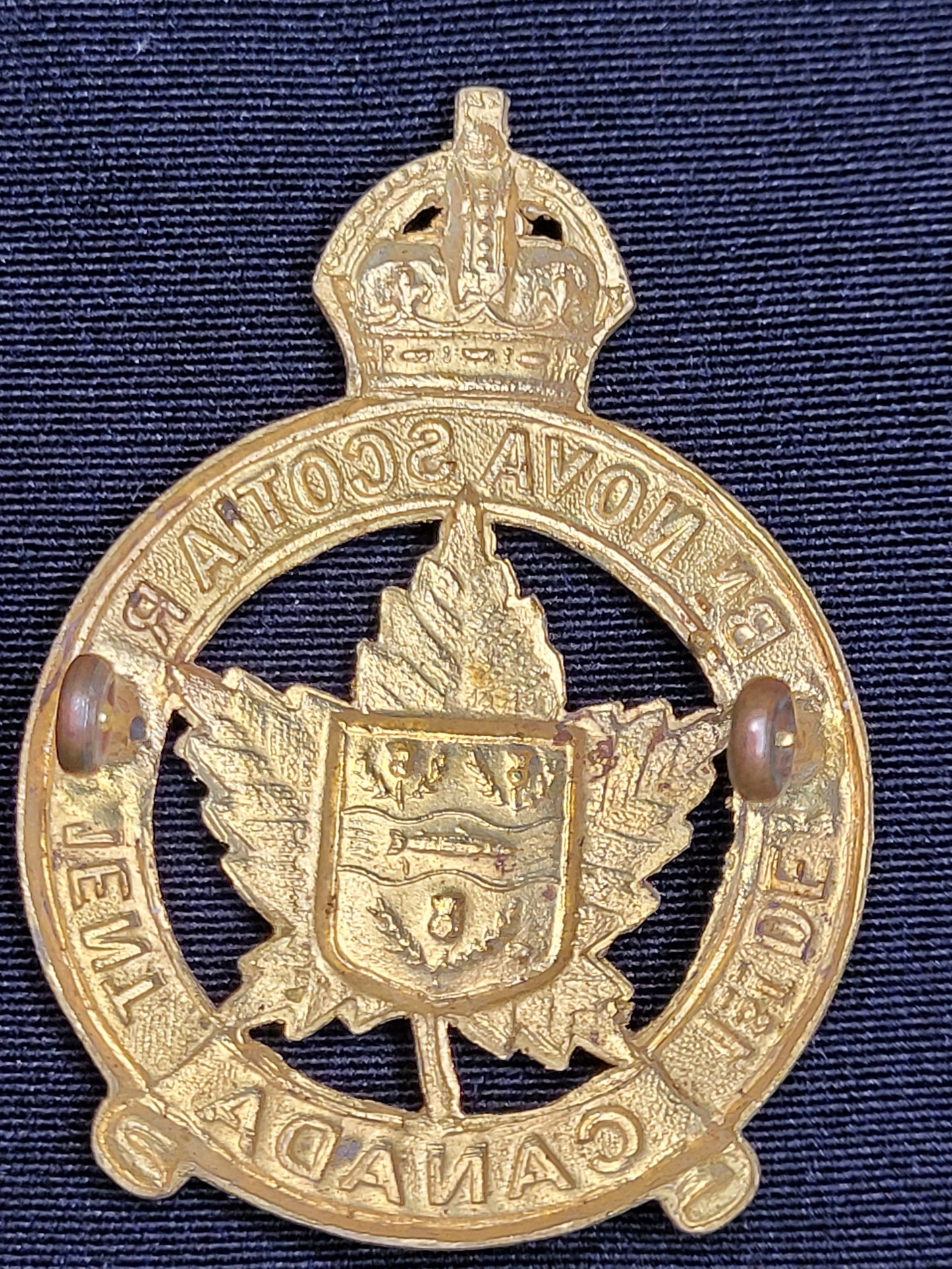WW1 CEF  1st Depot Battalion Nova Scotia Regiment Cap Badge