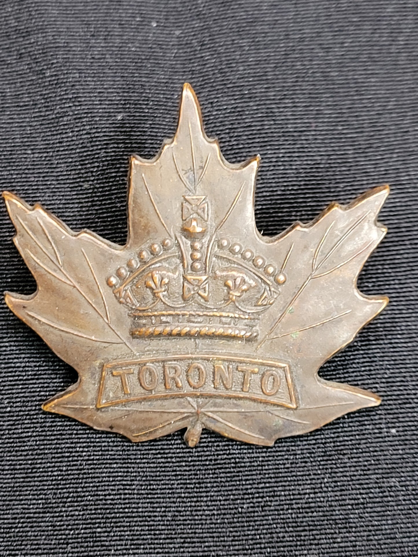 WW1 CEF Toronto Home Guard Cap Badge, Ellis 1915