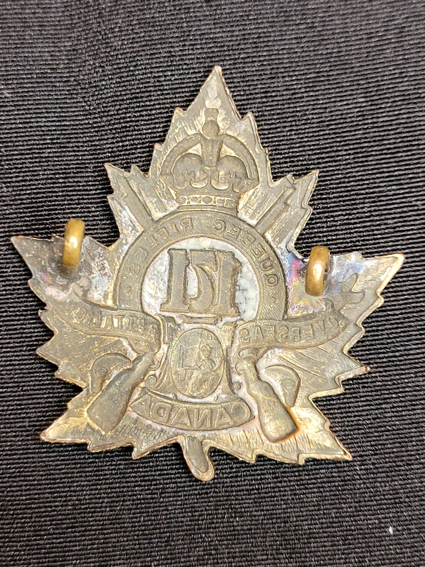 WW1 CEF 171st Battalion (Quebec Rifles) Cap Badge