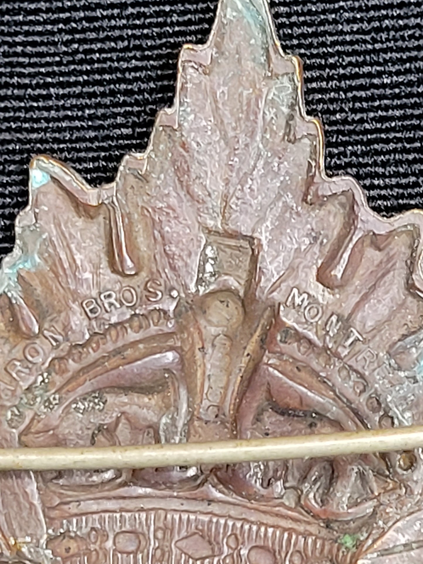 WW1 CEF General List Cap Badge, Caron Bros 1916, Pin Back