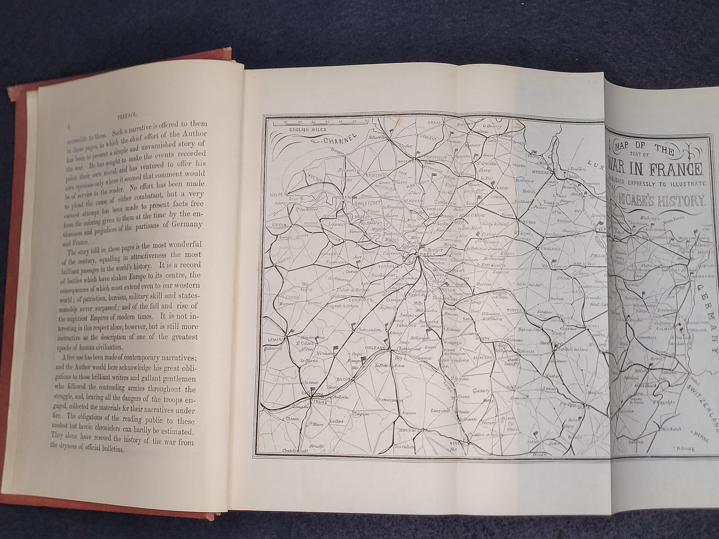 Pre-WW1 Book "The History of the War Between Germany and France" James D. McCabe Jr. 1871