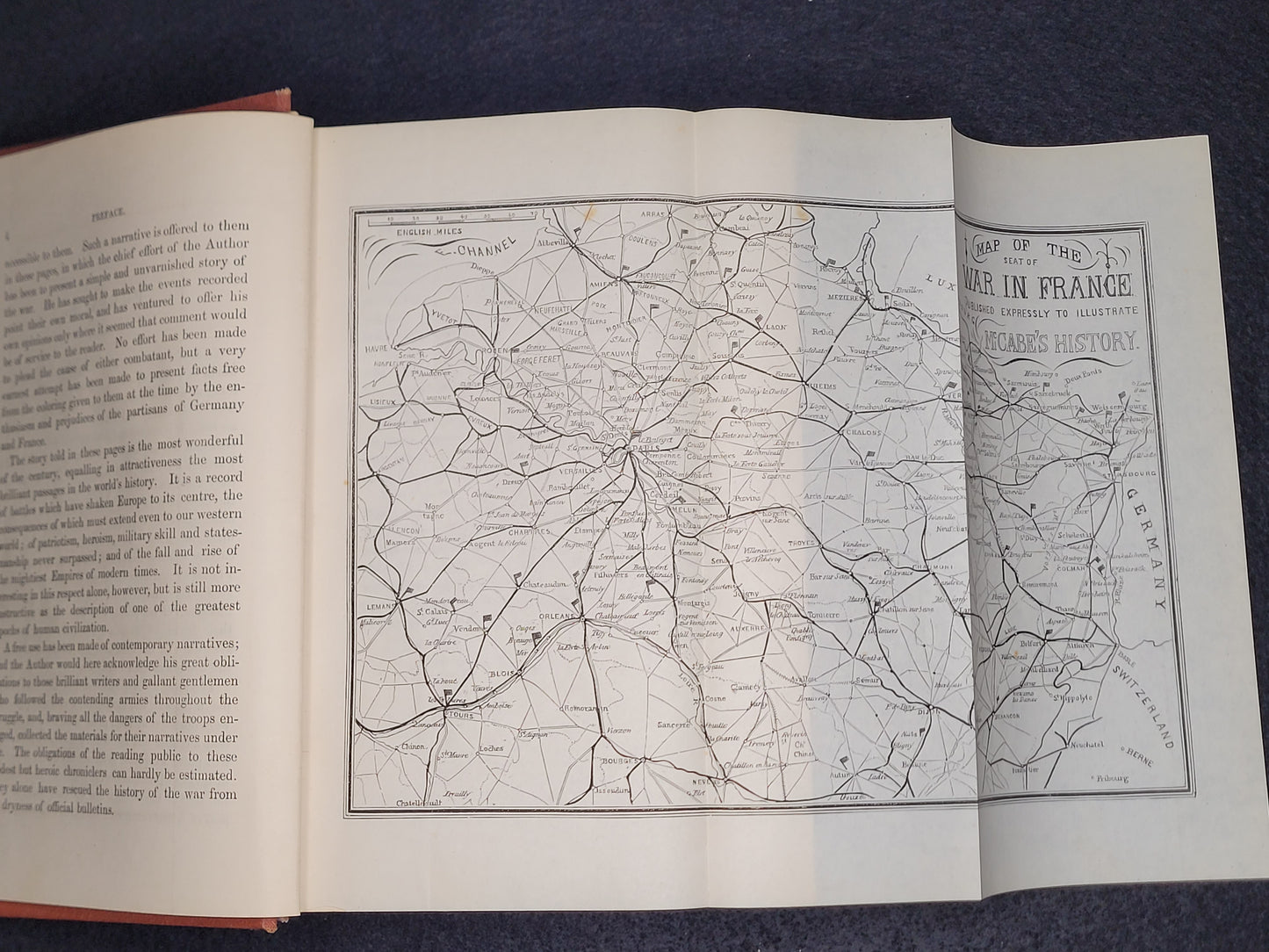 Pre-WW1 Book "The History of the War Between Germany and France" James D. McCabe Jr. 1871