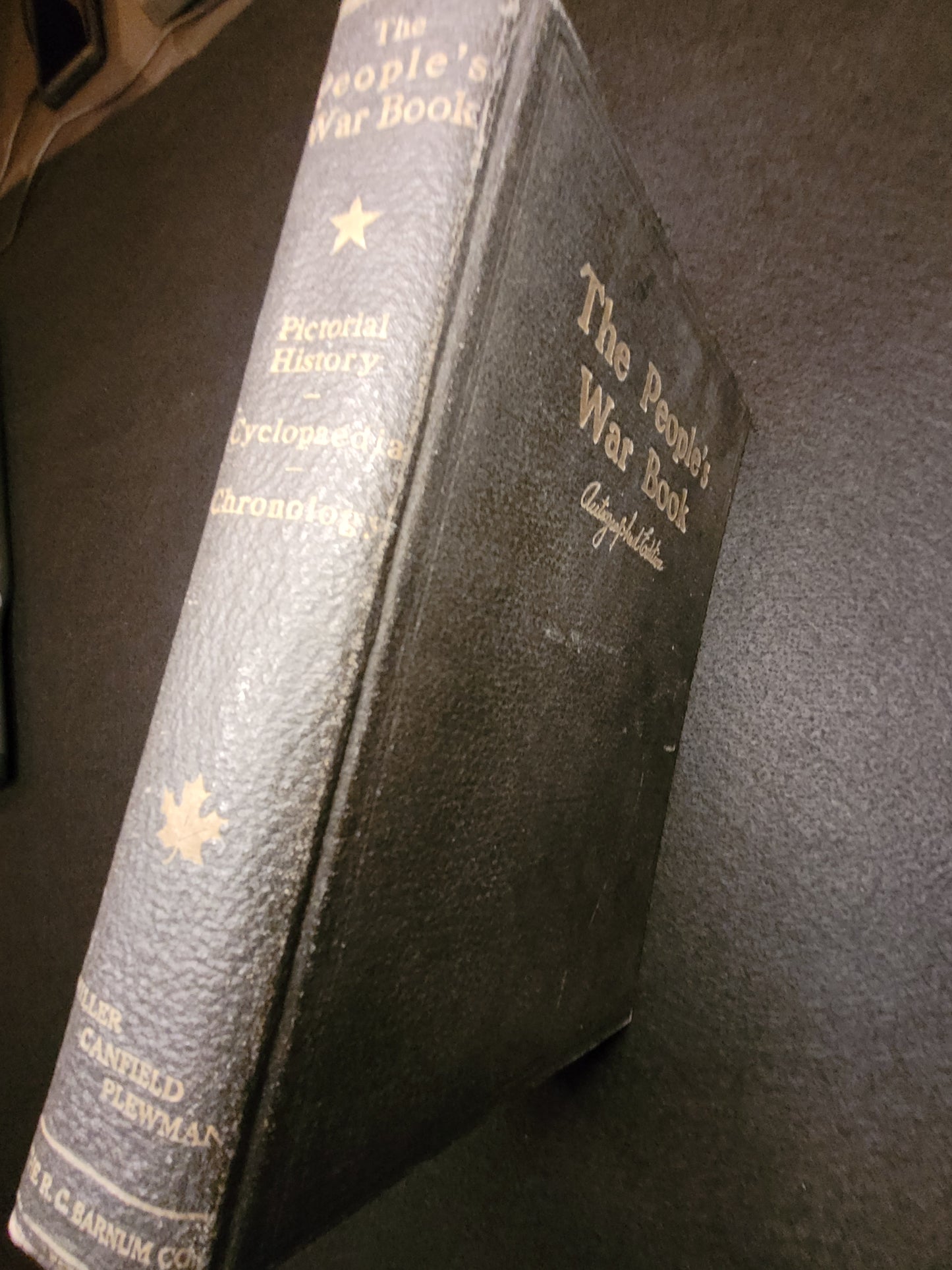 WW1 Book "The People's War Book, Autographed Edition" 1919