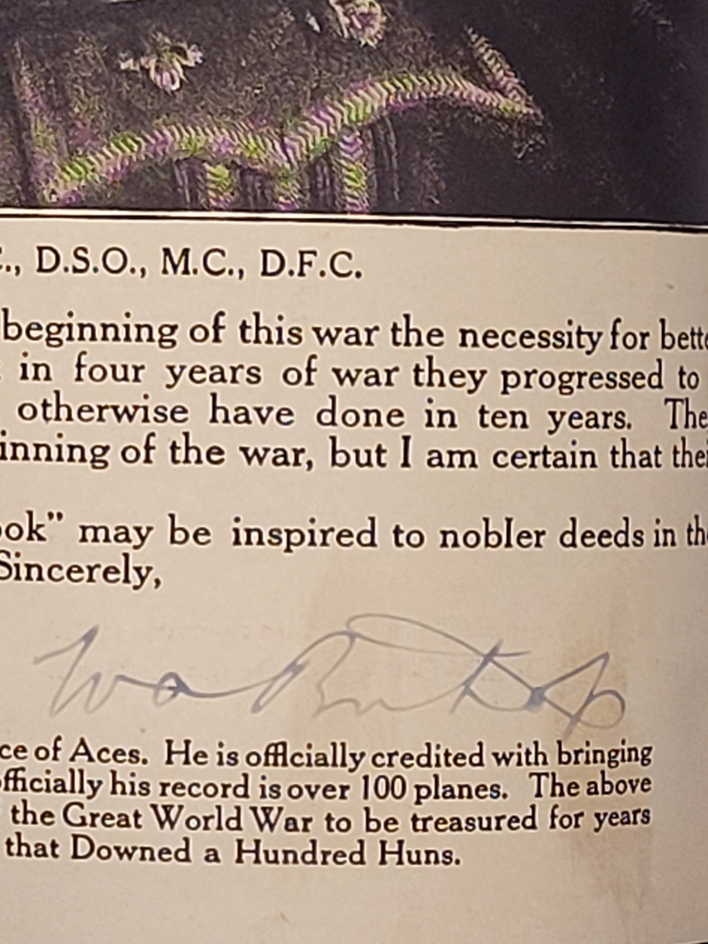 WW1 Book "The People's War Book & Atlas", Autographed Edition" 1920