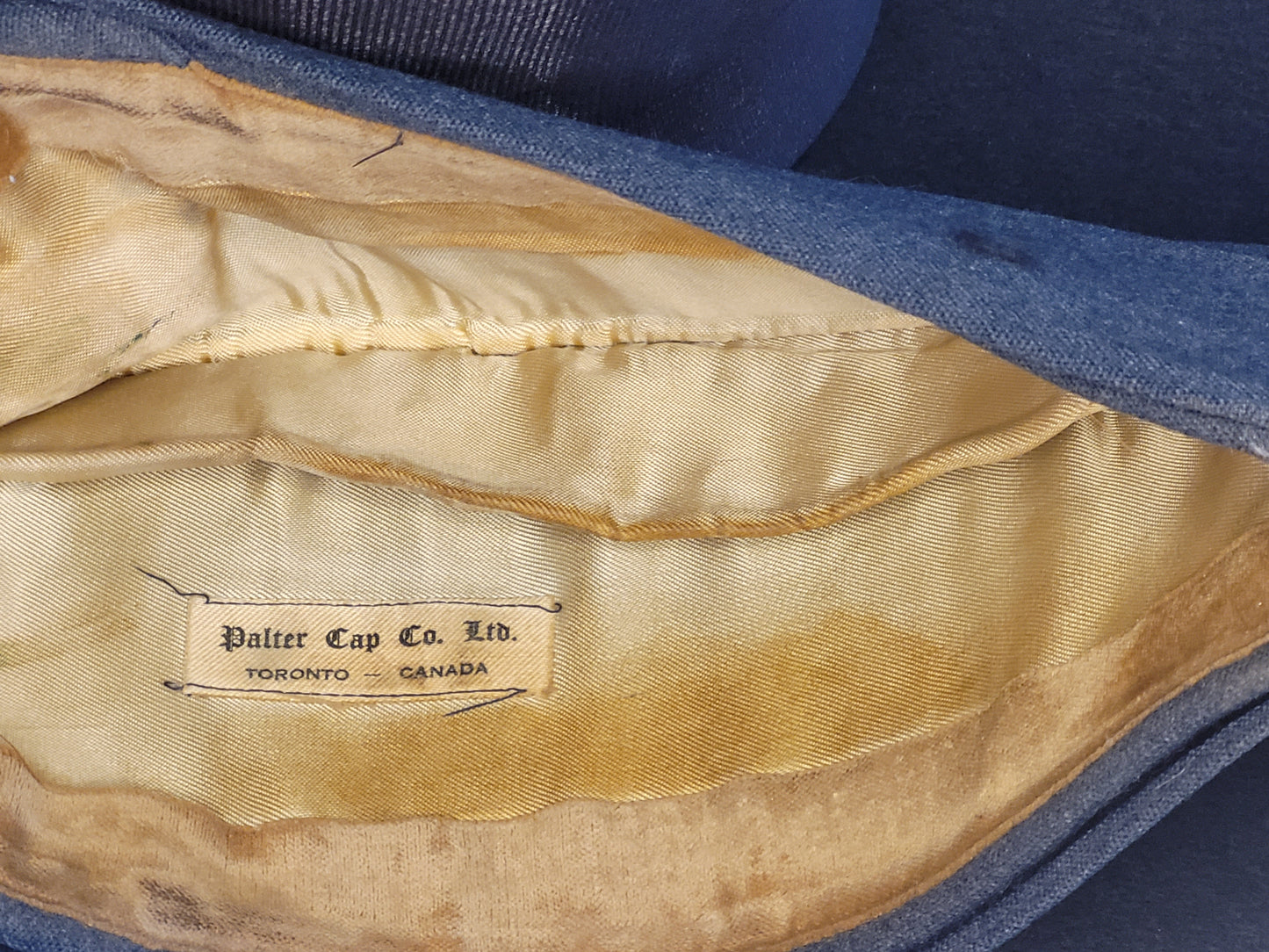 WW2 Royal Canadian Air Force RCAF Officer's Side Cap, Palter Cap Co.