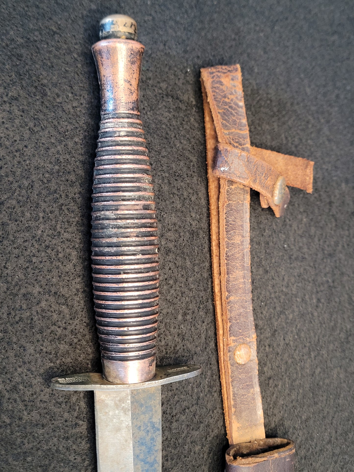 Post-WW2 Fairbairn Sykes F/S Fighting Knife with Scabbard