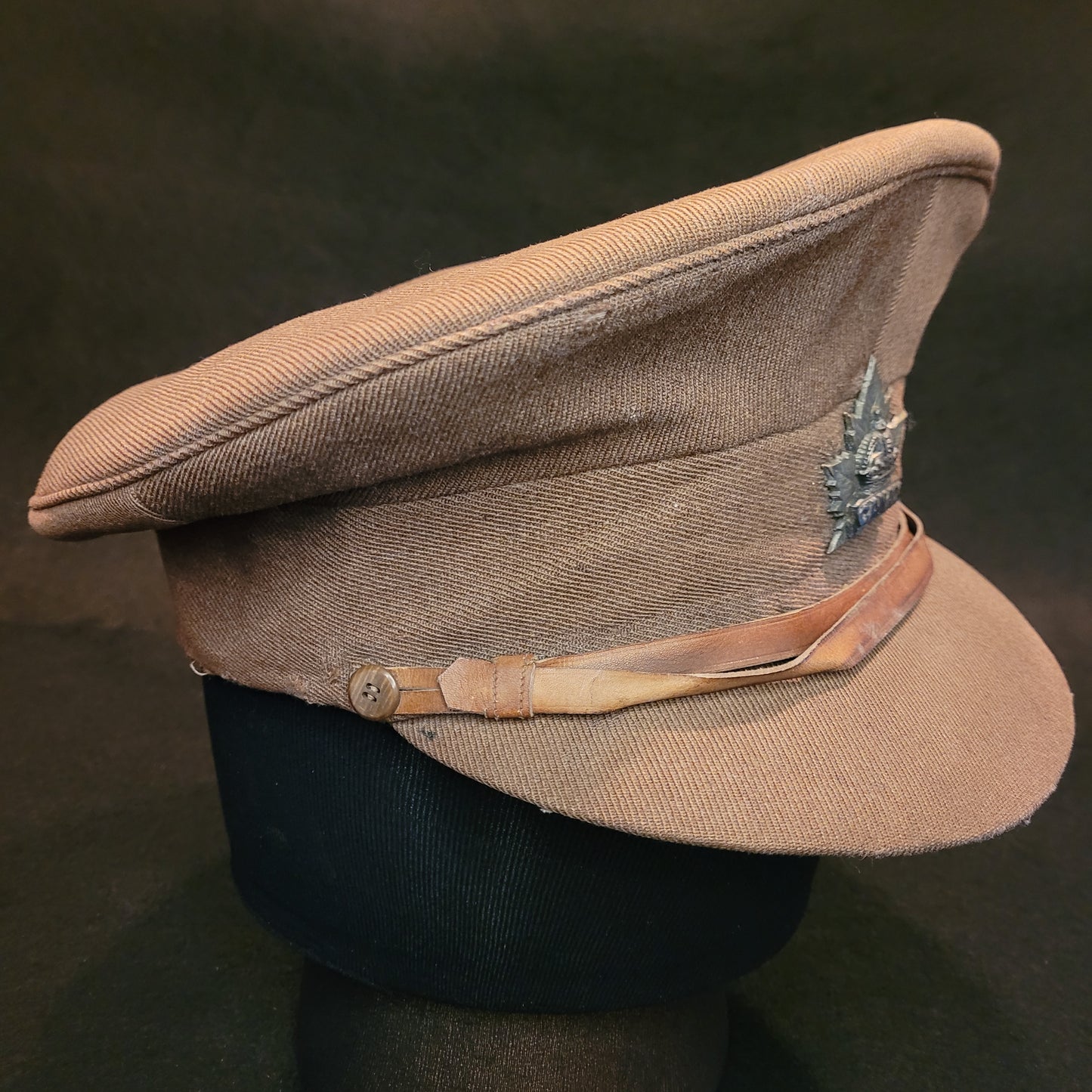 WW1 CEF Officer's Service Dress Cap, Royal Naval Air Service RNAS Cadet