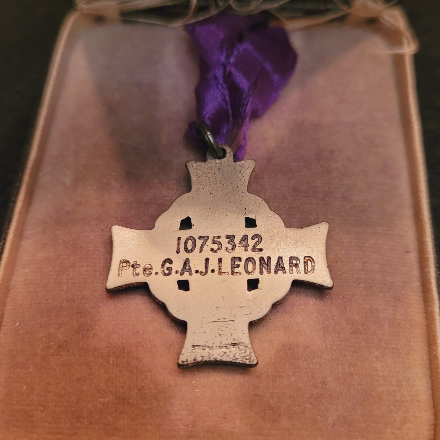 WW1 Memorial Cross to George Alfred Joseph Leonard, 29th Battalion