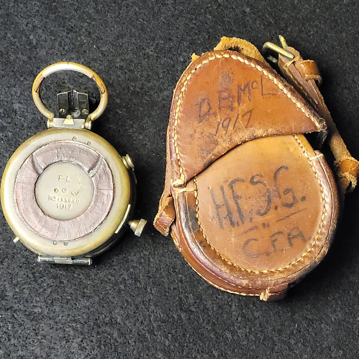 WW1 Verniers Mk VIII Field Compass 1917 - Canadian Field Artillery