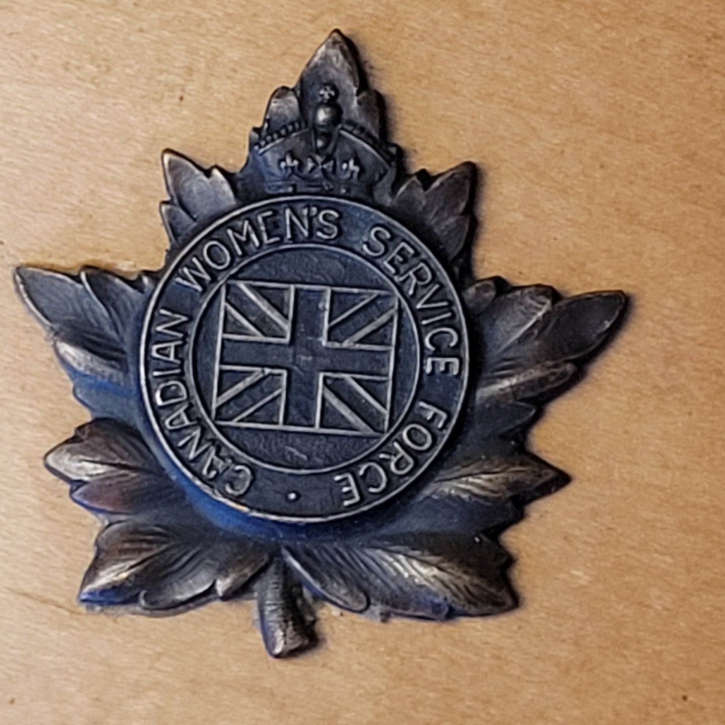 WW2 Trench Art Trinket Box, Canadian Women's Service Force