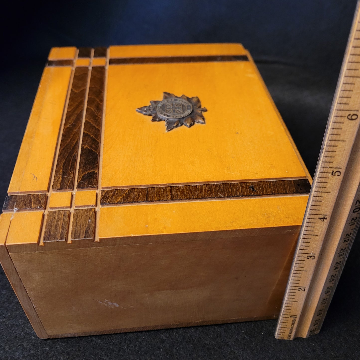 WW2 Trench Art Trinket Box, Canadian Women's Service Force