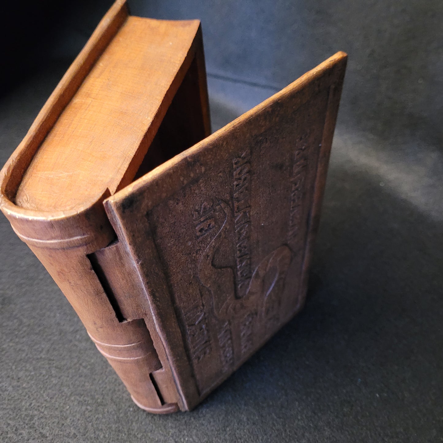 WW1 Hungarian POW Hand Carved Wooden Cigar or Trinket Box