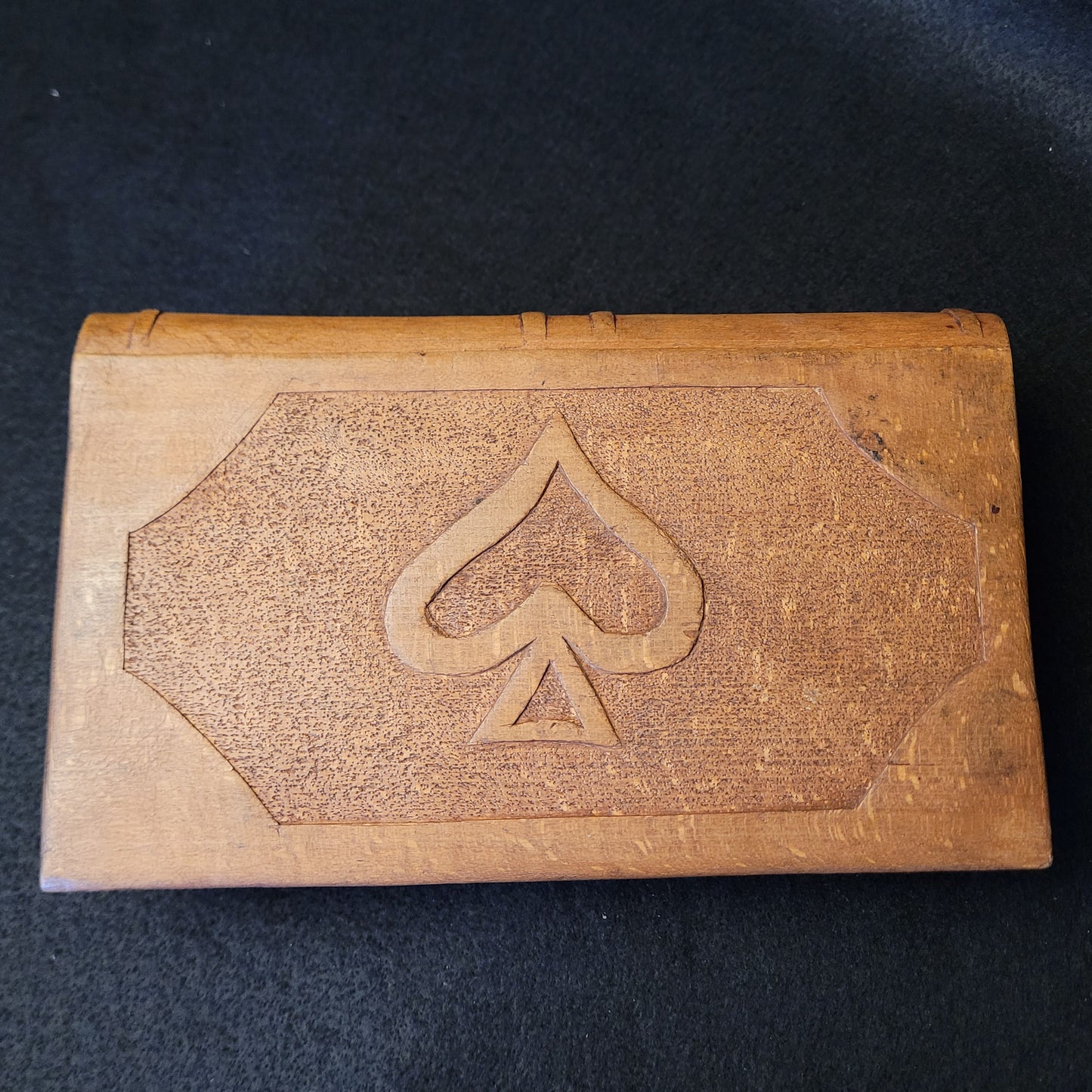 WW1 Hungarian POW Hand Carved Wooden Cigar or Trinket Box