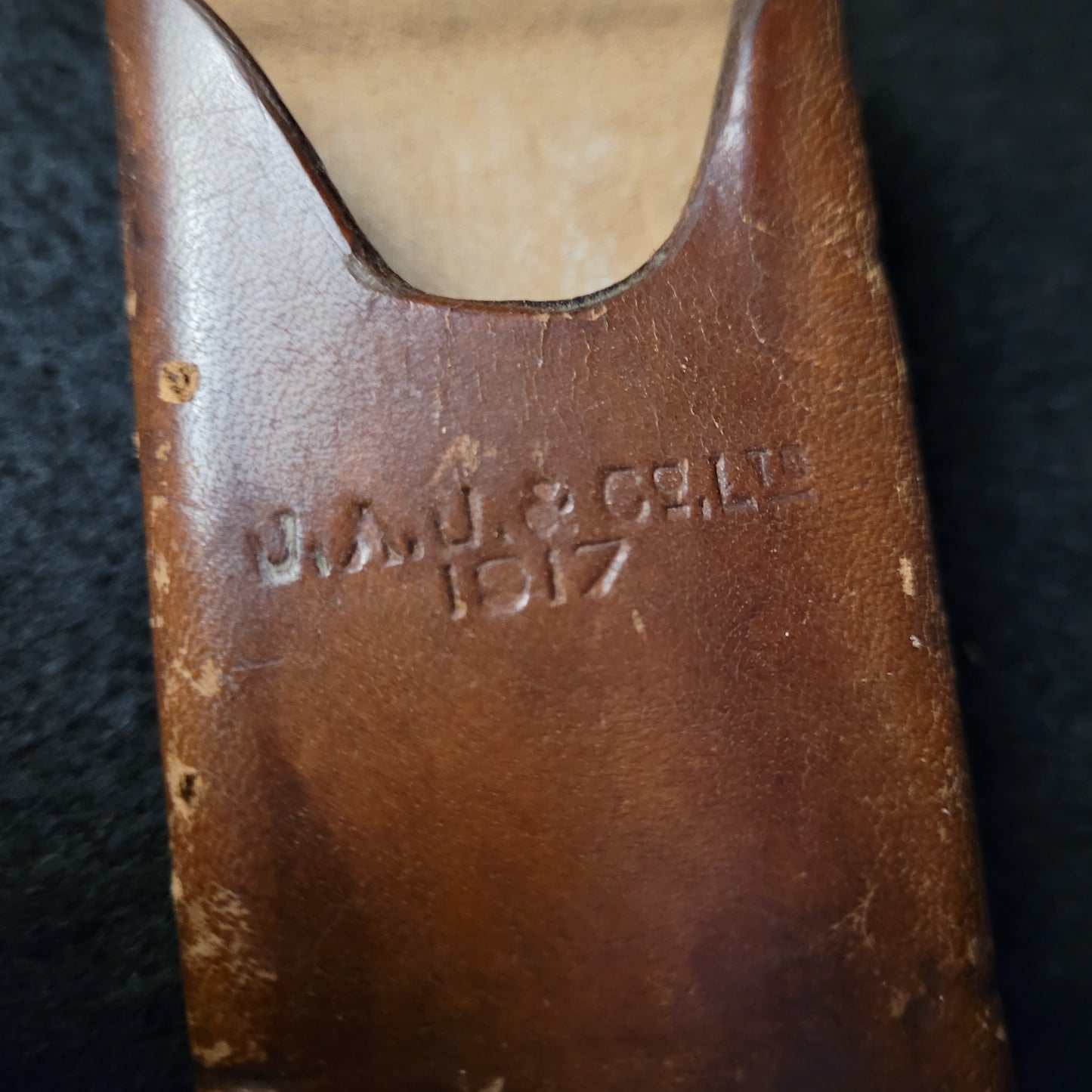 Pre-WW1 Artillery Range Finding Tool with Leather Case 1911/1917