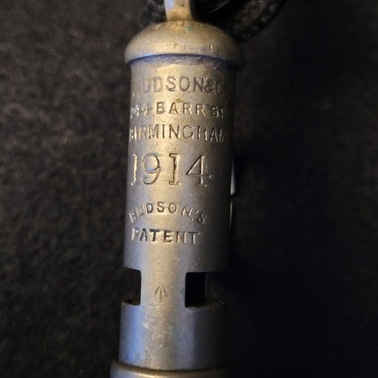 WW1 Cavalry Officer's Whistle - 1914 dated and Broad Arrowed
