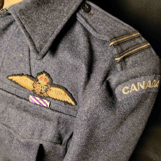 WW2- 1942 RCAF Battle Dress attributed to Frederick Randolph Shedd DFC, 426 (Thunderbird) Squadron