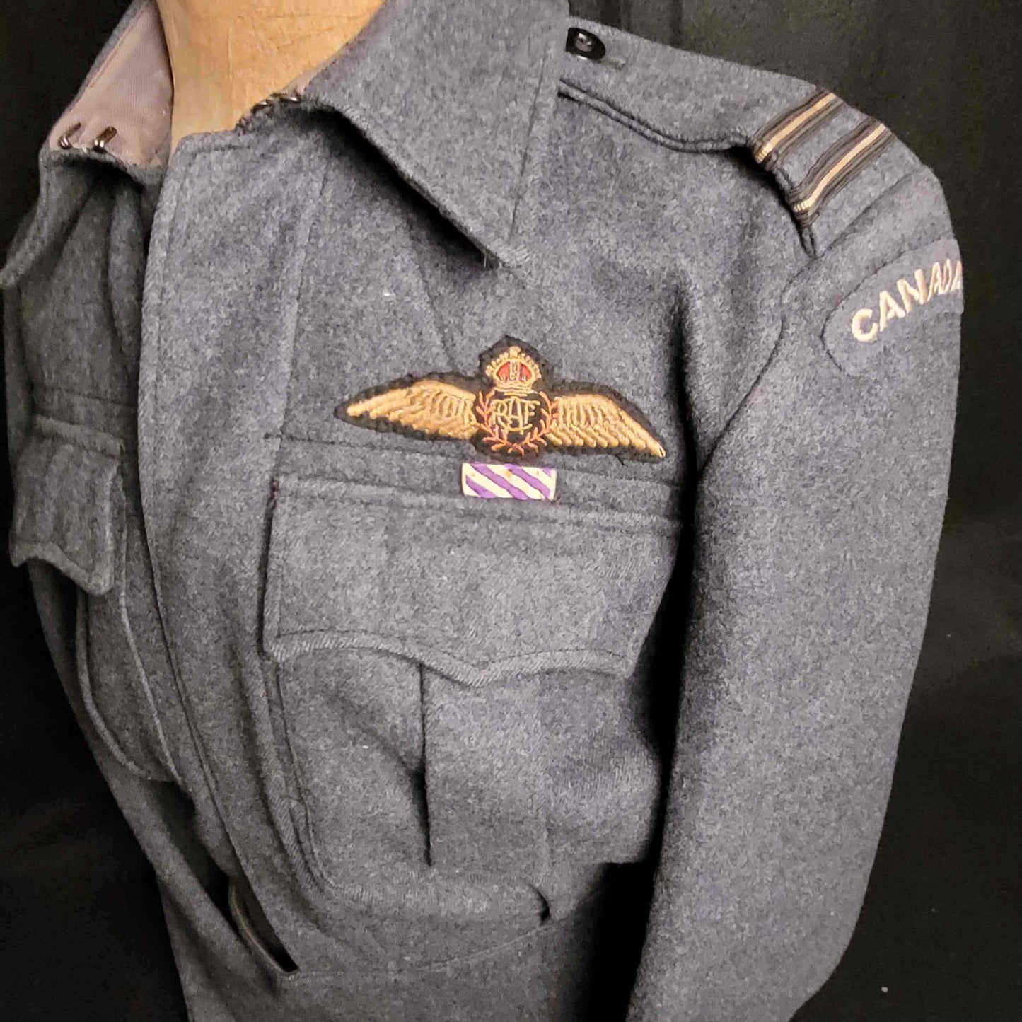 WW2- 1942 RCAF Battle Dress attributed to Frederick Randolph Shedd DFC, 426 (Thunderbird) Squadron