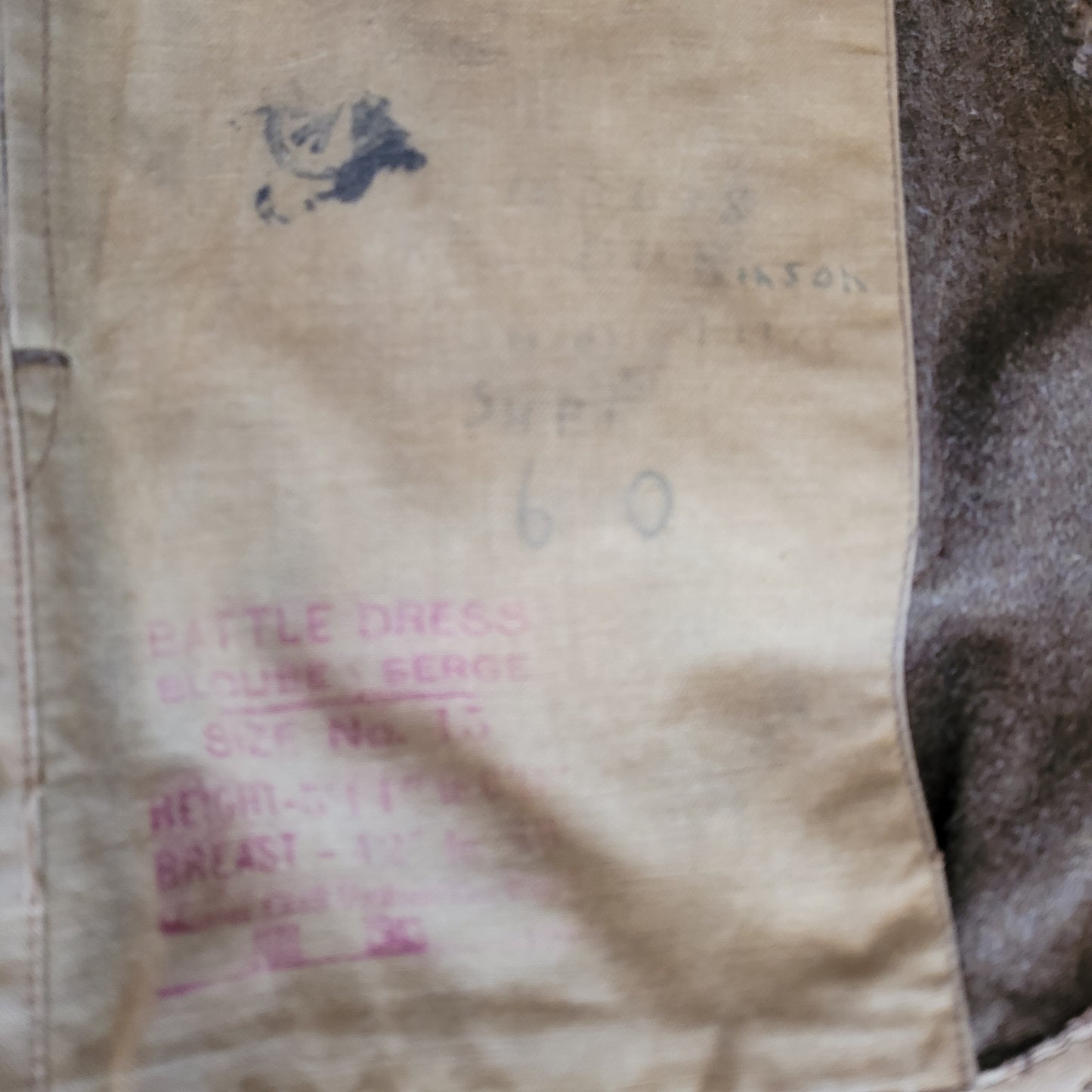 WW2 Queen's Own Rifles Battle Dress - Named to Rifleman Gordon Dickinson