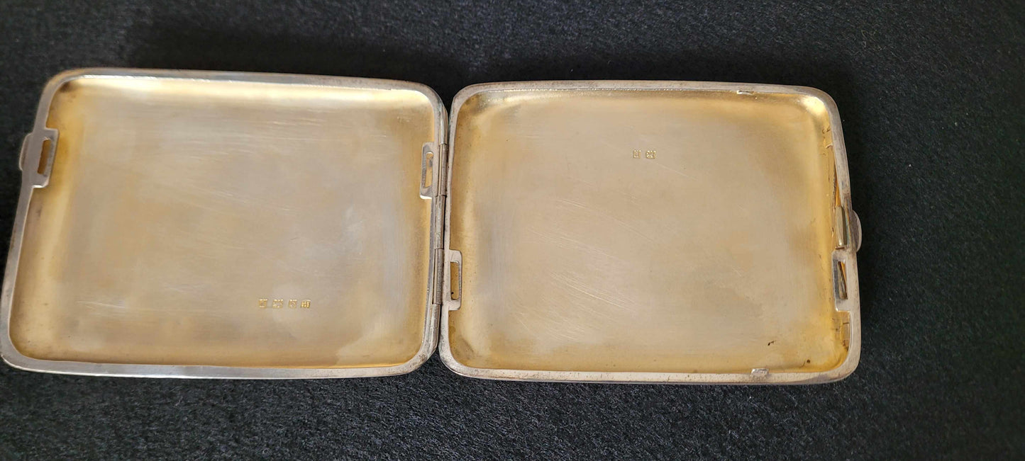 WW1 Sterling Silver Cigarette Case Named to Lt. J.R. Palmer, 1st Mounted Rifles