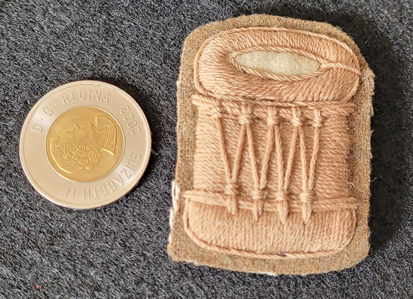 WW1 - Large Size Drummer Proficiency Trade Badge, Heavily Padded