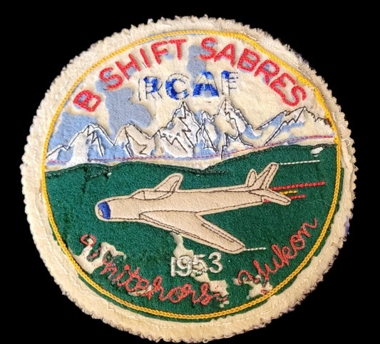 RCAF Whitehorse Yukon B Shift Sabres 1953 Patch by Crest Craft