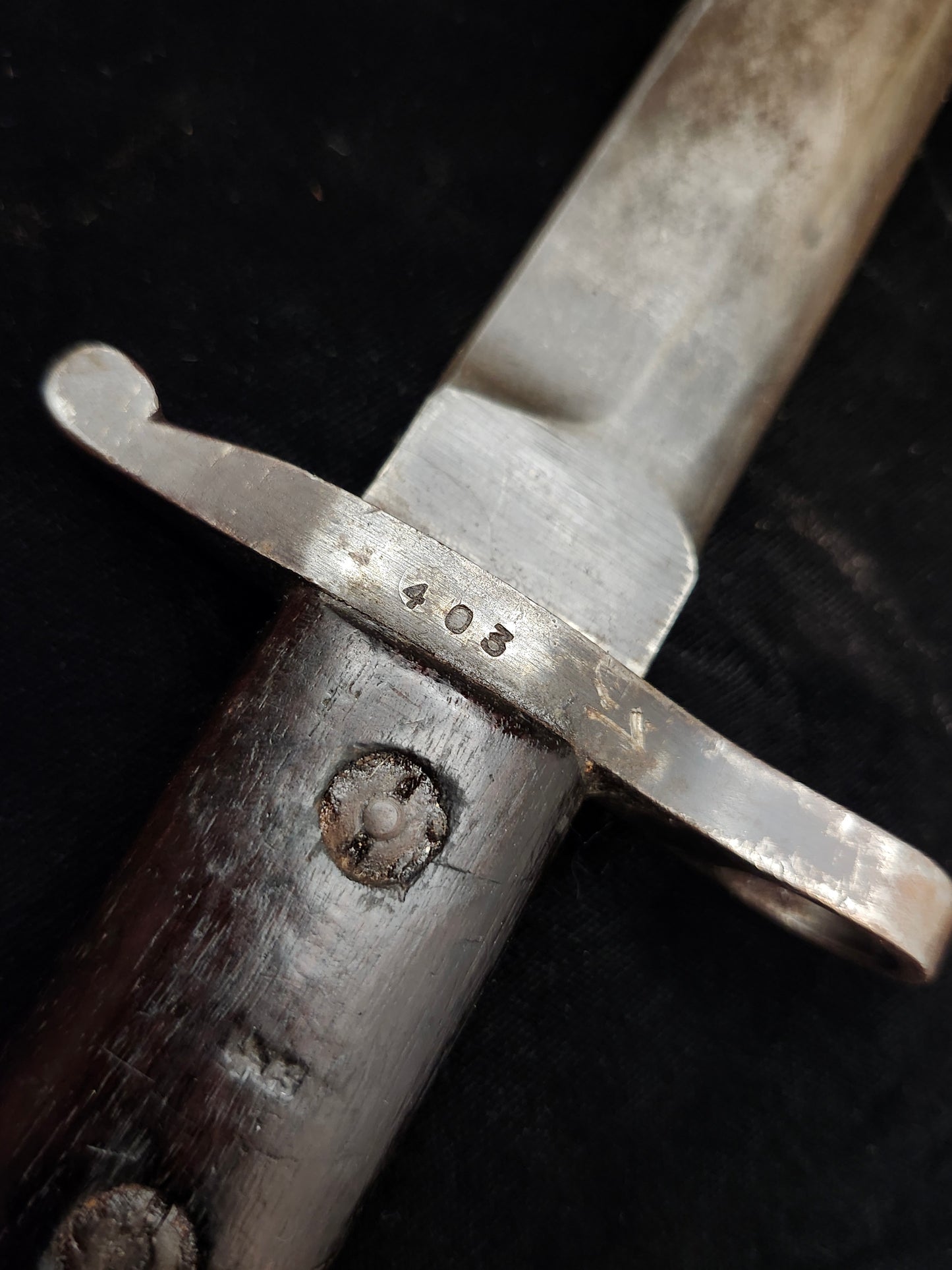 M.S.P.  Marked Ross Rifle Bayonet