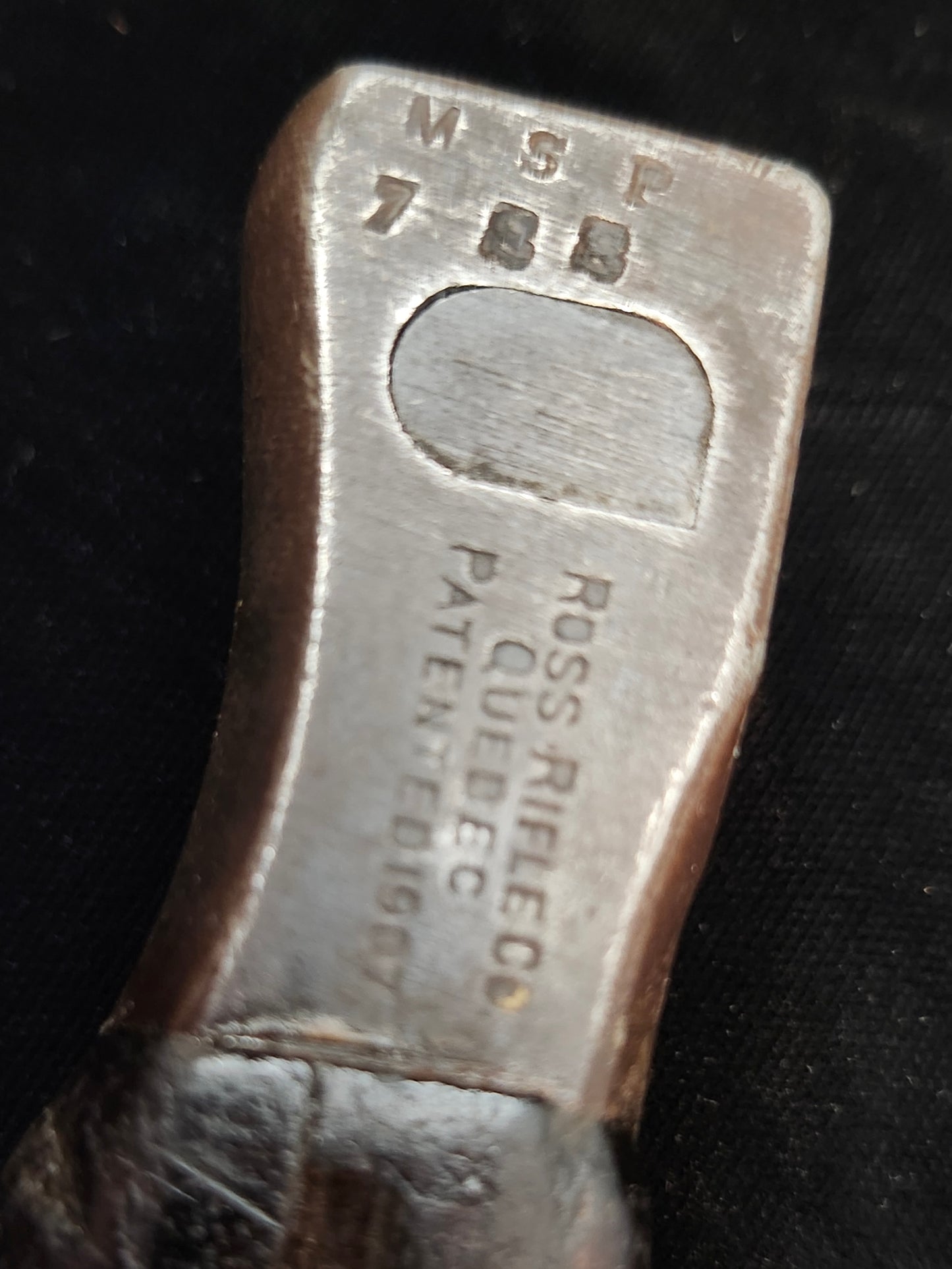 M.S.P.  Marked Ross Rifle Bayonet