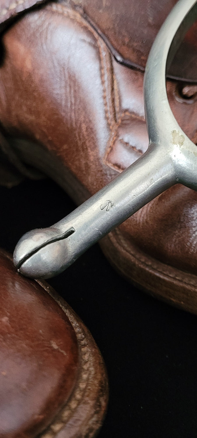 WW1 Officers Boots with Spurs 1918 Dated and C-Broad Arrowed
