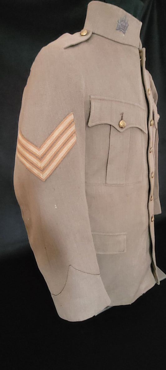 WW1 Named 1903 Pattern Seven Button Tunic to a Sergeant in the Canadian Army Medical Corps CAMC