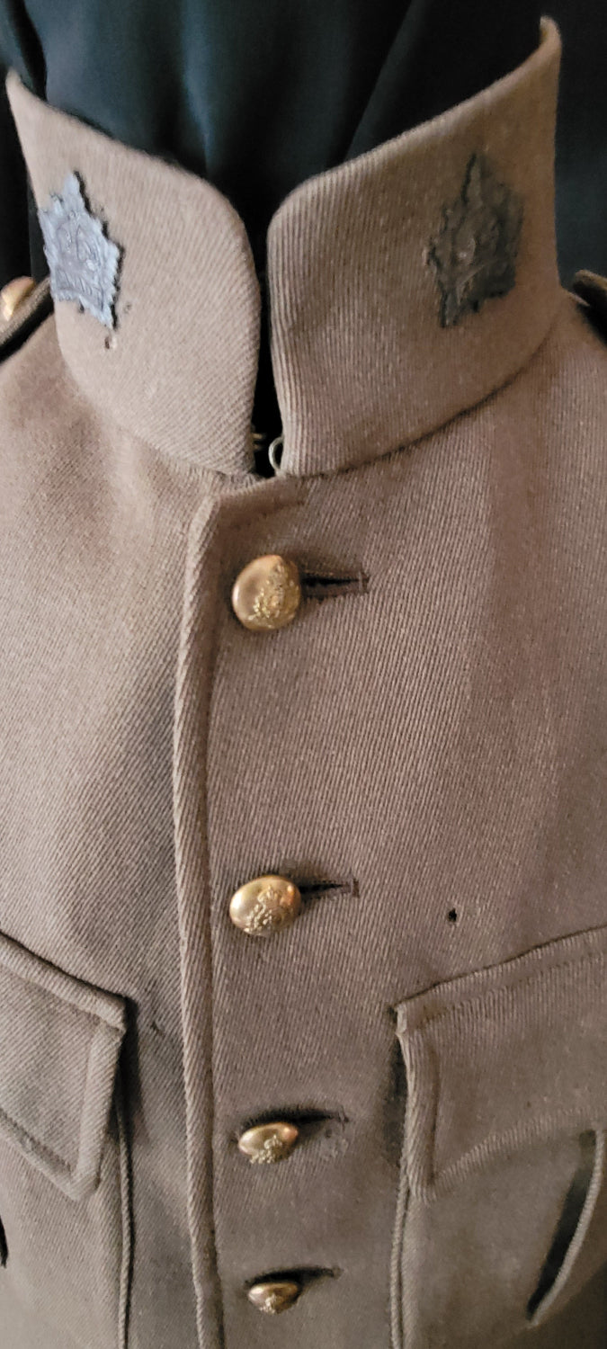 WW1 Named 1903 Pattern Seven Button Tunic to a Sergeant in the Canadian Army Medical Corps CAMC