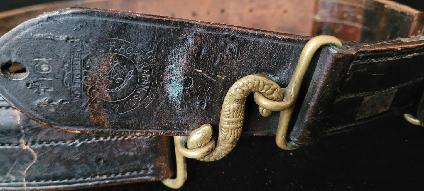 1914 Dated Snake Belt by Ackerman & Son of Peterborough, Ontario