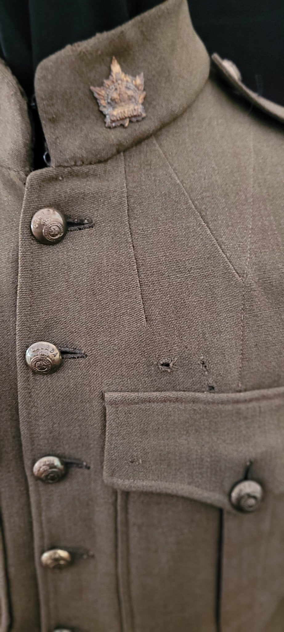 WW1 1903 Pattern Canadian Engineers Seven Button Tunic