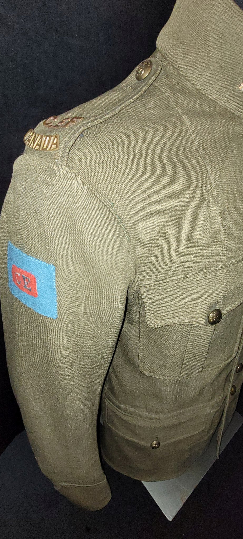 WW1 1903 Pattern Canadian Engineers Seven Button Tunic