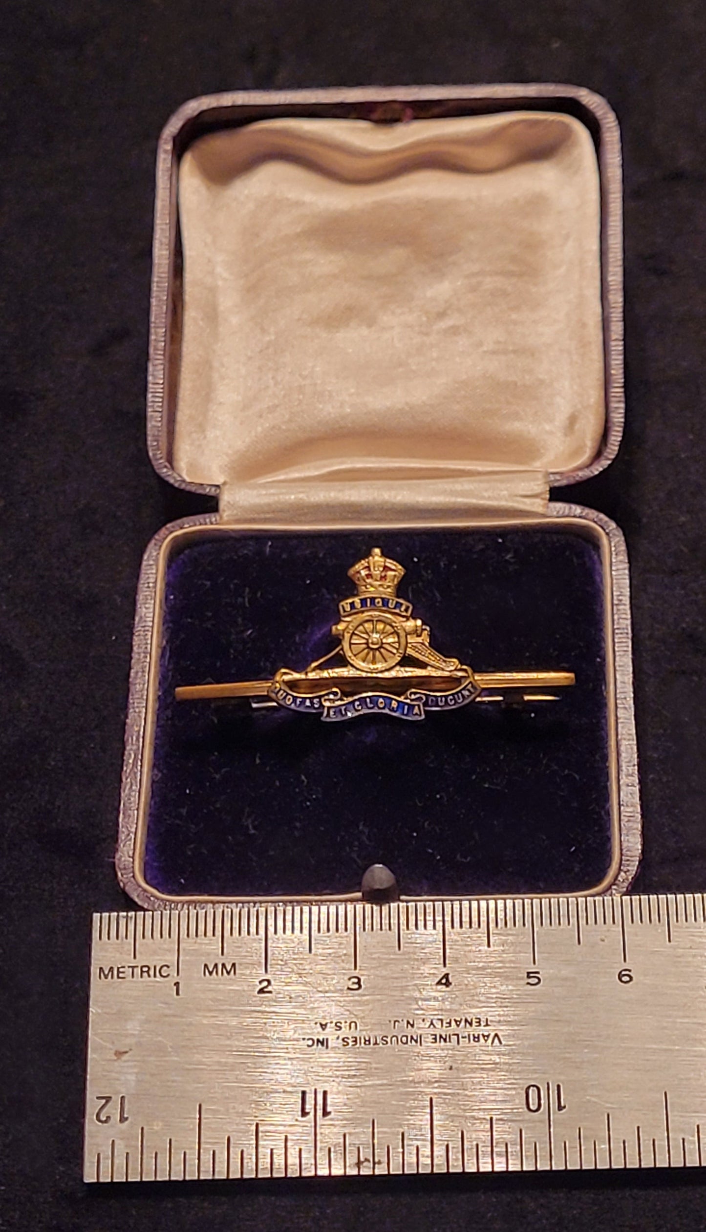 Artillery Sweetheart Pin with Original Box