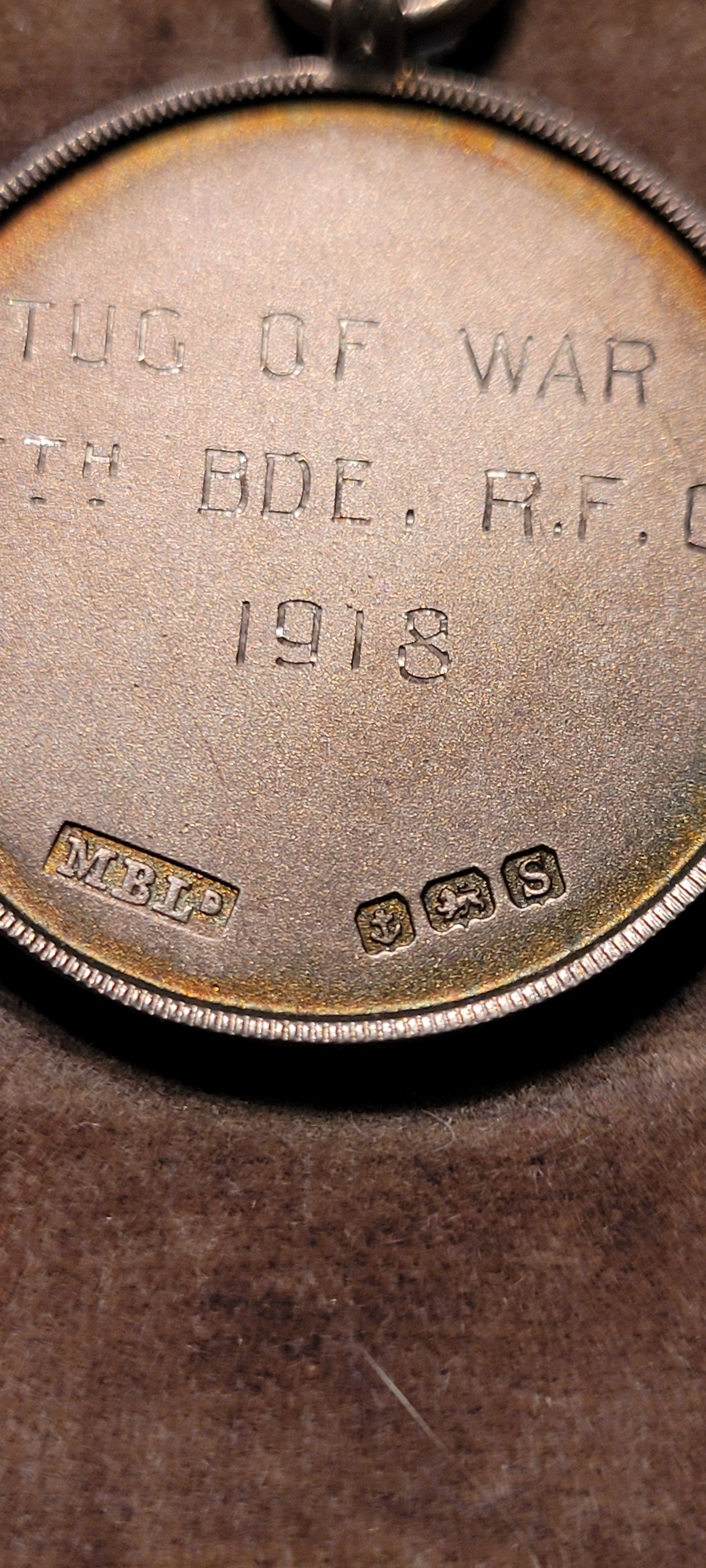 5th Brigade RFC, Royal Flying Corps Tug of War Medallion 1918