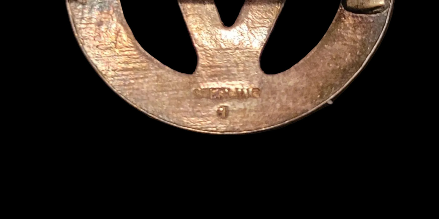 WW2 Sterling Silver  "V for Victory" Home Front Pin