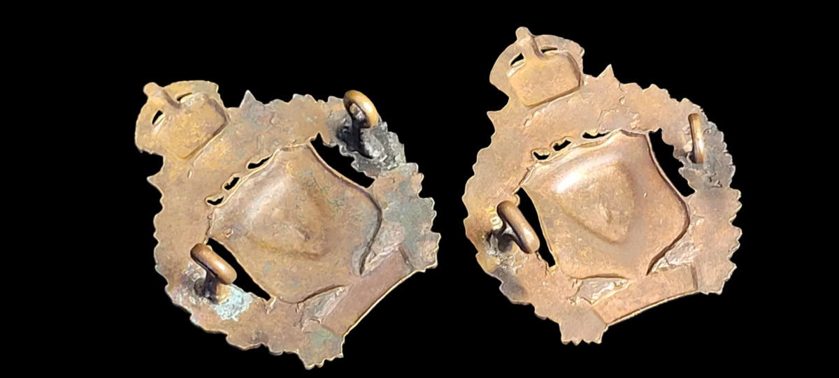 21st Alberta Horse Militia collar badges Scully 1