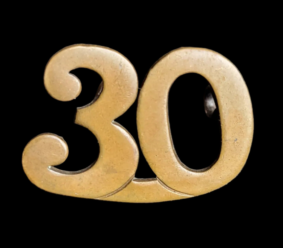 30th Wellington Rifles shoulder title numeral militia
