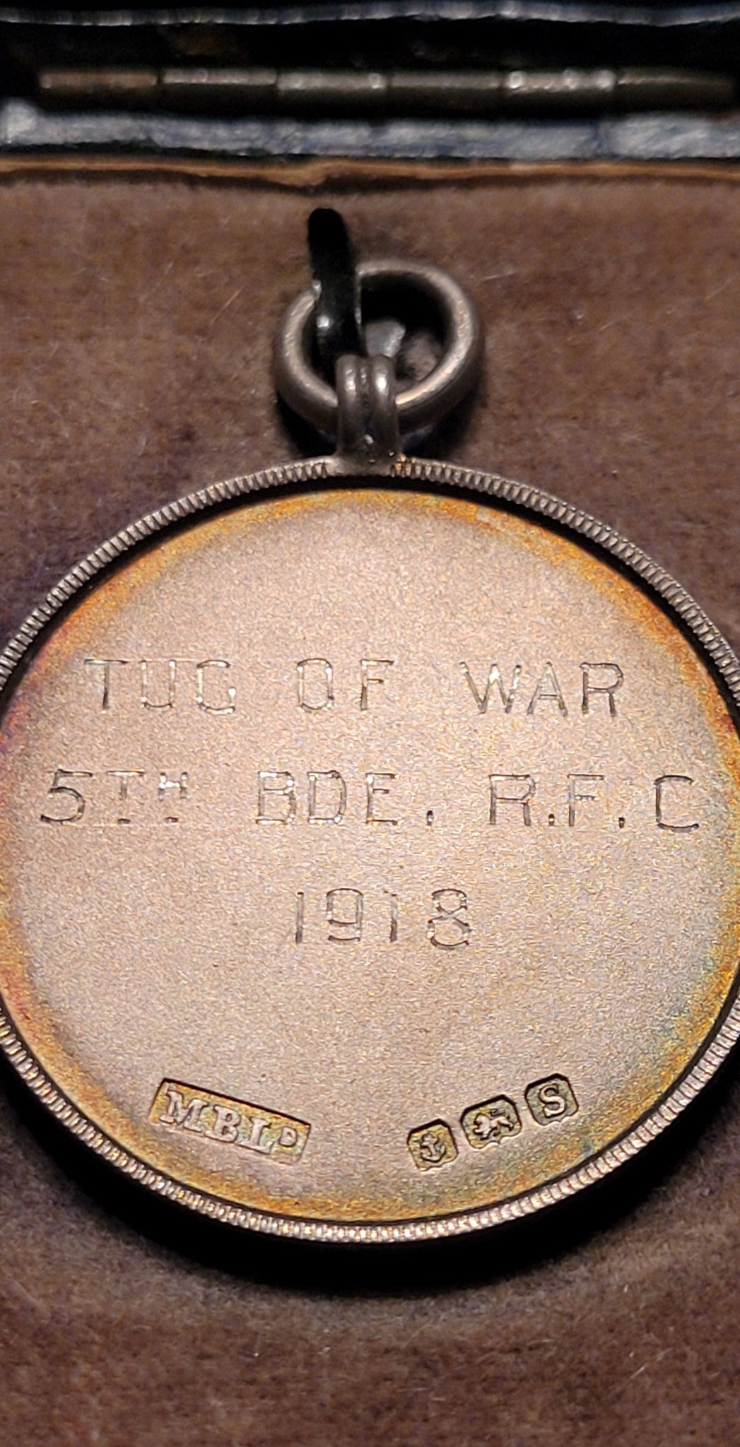 5th Brigade RFC Tug of War Medallion 1918 obverse